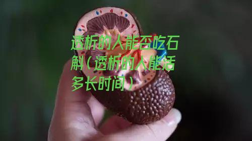 透析的人能否吃石斛