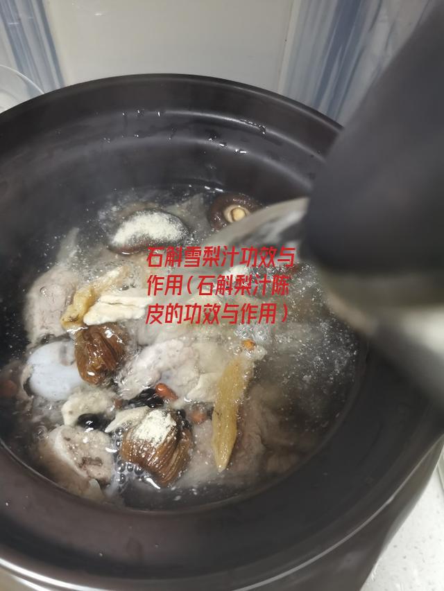 石斛雪梨汁功效与作用