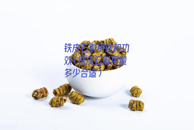 铁皮石斛用途和功效