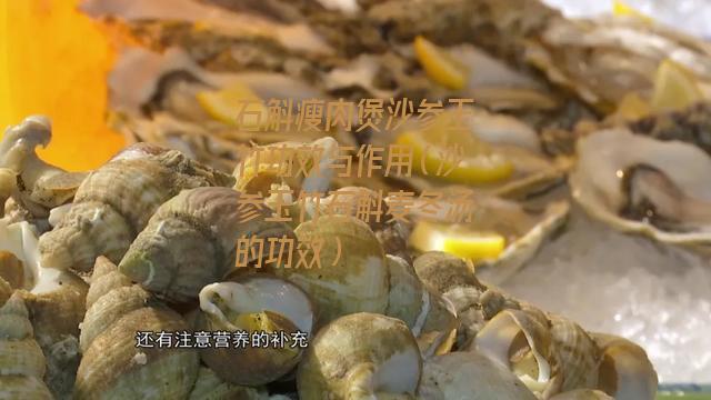 石斛瘦肉煲沙参玉竹功效与作用