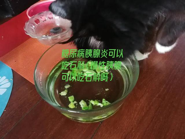 糖尿病胰腺炎可以吃石斛