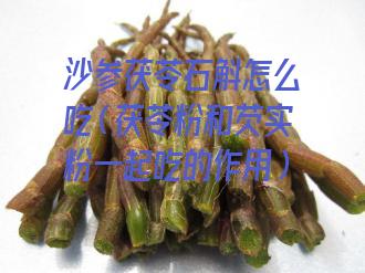 沙参茯苓石斛怎么吃