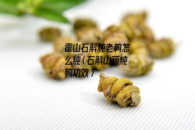 霍山石斛炖老鸭怎么炖