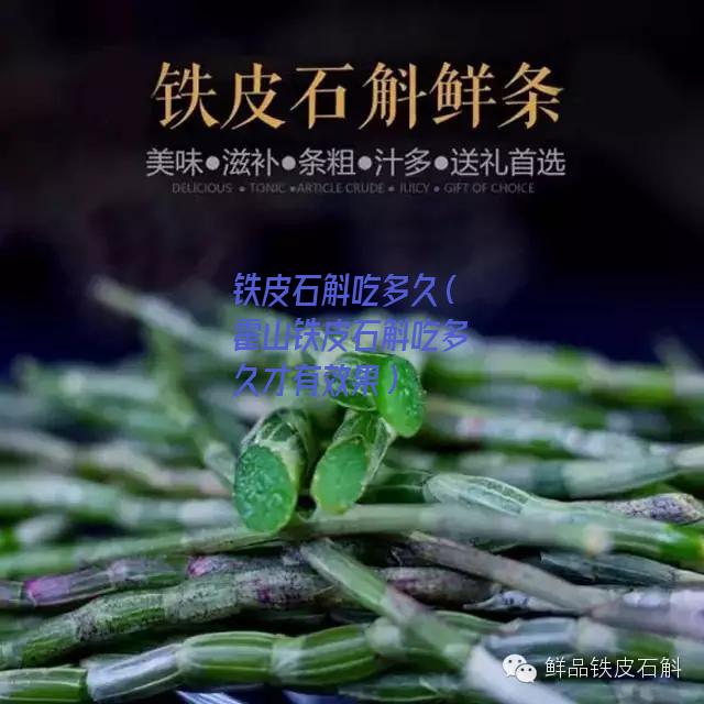 铁皮石斛吃多久