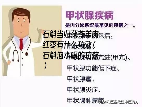 石斛当归茯苓羊肉红枣有什么功效