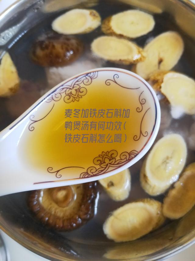 麦冬加铁皮石斛加鸭煲汤有何功效