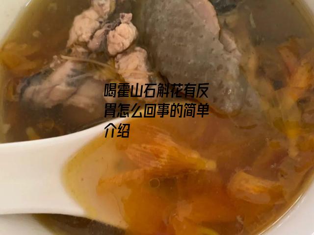 喝霍山石斛花有反胃怎么回事