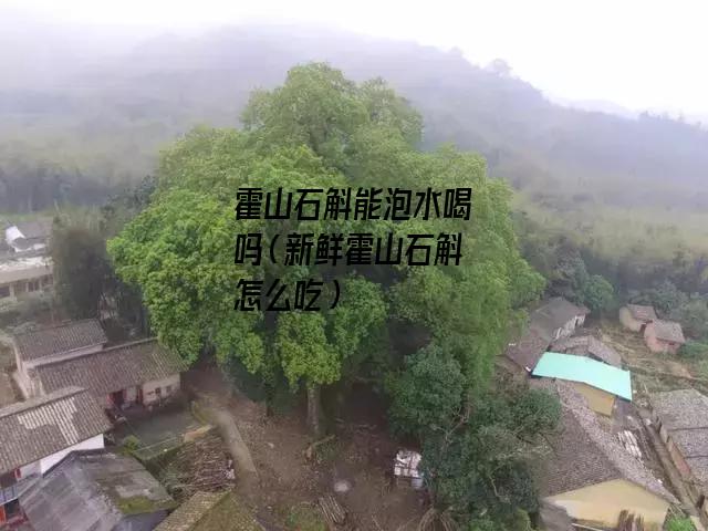 霍山石斛能泡水喝吗