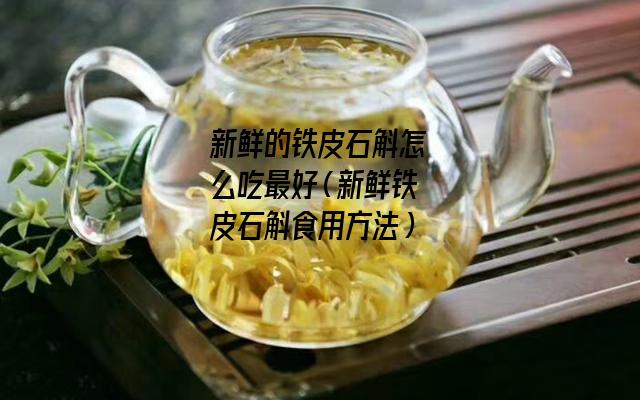 新鲜的铁皮石斛怎么吃最好